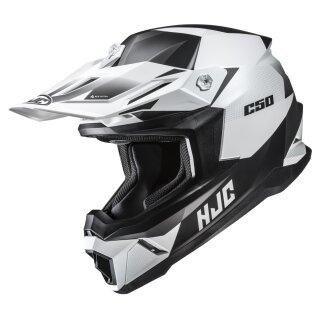 HJC C50 Slide Motocross-Helm Mc10SF mattweiß schwarz