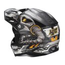 HJC C50 Mecha Beast Crosshelm Mc5SF mattschwarz gold