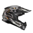 HJC C50 Mecha Beast Crosshelm Mc5SF mattschwarz gold