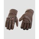 Rokker Juneau Motorrad Leder-Handschuh braun