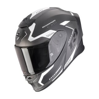 Scorpion Exo-R1 Evo Carbon Air Propel Helm mattschwarz silber
