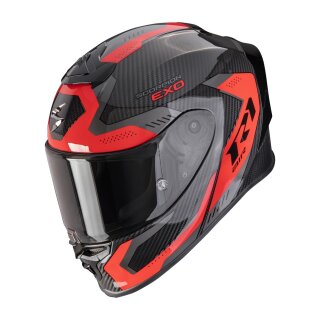 Scorpion Exo-R1 Evo Carbon Air Propel Helm schwarz rot