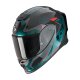 Scorpion Exo-R1 Evo Carbon Air Propel Helm schwarz grün Petrol