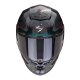 Scorpion Exo-R1 Evo Carbon Air Propel Helm schwarz grün Petrol