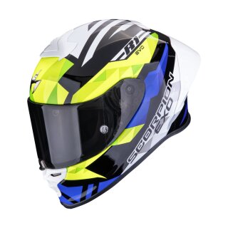 Scorpion Exo-R1 Evo II Air Valere Helm schwarz blau neongelb