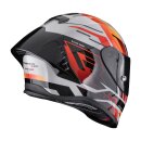 Scorpion Exo-R1 Evo II Air Adrenaline Helm grau rot orange