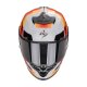 Scorpion Exo-R1 Evo II Air Adrenaline Helm grau rot orange
