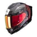 Scorpion Exo-1500 Carbon Air Zity Helm schwarz rot