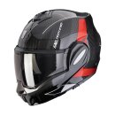 Scorpion Exo-Tech Evo Carbon Cad Klapphelm schwarz rot