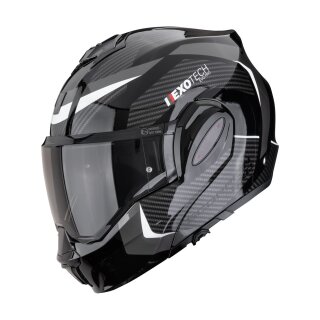 Scorpion Exo-Tech Evo Pro Acuti Klapphelm schwarz silber