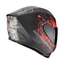 Scorpion Exo-391 Wolf Helm mattschwarz silber rot