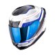 Scorpion Exo-391 Leo Motorrad-Helm weiß blau