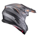 Scorpion VX-16 Evo Air Patriot Crosshelm silber schwarz kupfer