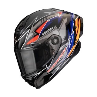 Scorpion Exo-Race Air Move On Helm schwarz blau orange