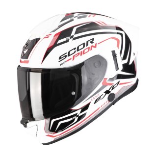 Scorpion Exo-530 Air Slope Motorrad-Helm weiß schwarz rot