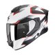 Scorpion Exo-530 Air Clip Helm mattweiß schwarz rot