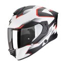 Scorpion Exo-530 Air Clip Helm mattweiß schwarz rot