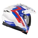 Scorpion ADF-9000 Air Patrol Endurohelm weiß blau rot