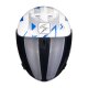 Scorpion Exo-230 Loop Jethelm weiß blau