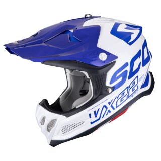 Scorpion VX-22 Air Updown Crosshelm weiß blau blau