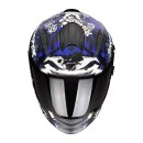 Scorpion Exo-491 Spector Motorrad-Helm mattschwarz blau