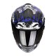 Scorpion Exo-491 Spector Motorrad-Helm mattschwarz blau