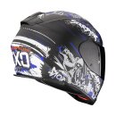 Scorpion Exo-491 Spector Motorrad-Helm mattschwarz blau