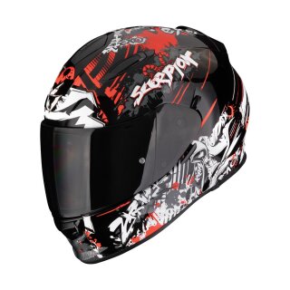 Scorpion Exo-491 Spector Motorrad-Helm schwarz rot