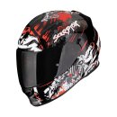 Scorpion Exo-491 Spector Motorrad-Helm schwarz rot