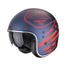 Scorpion Belfast Evo Dawg Jethelm mattblau rot