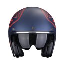 Scorpion Belfast Evo Dawg Jethelm mattblau rot