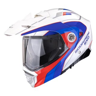 Scorpion ADX-2 Kamps Enduro-Helm weiß rot blau
