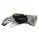 4SR RR Aramid Core Motorrad-Handschuh Race weiß neongelb