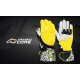 4SR RR Aramid Core Motorrad-Handschuh Race weiß neongelb