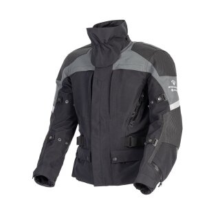 Stadler Street Pro Motorrad-Jacke schwarz grau