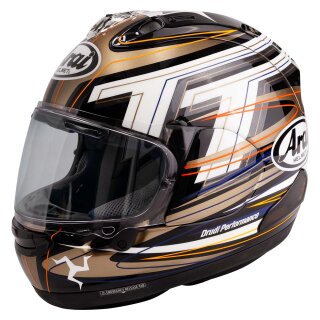 Arai RX-7V Evo IoM TT 26 Helm Ltd. Edition gold schwarz