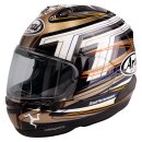 Arai RX-7V Evo IoM TT 26 Helm Ltd. Edition gold schwarz