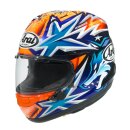 Arai RX-7V Evo Okamoto Compass Helm Replica orange blau