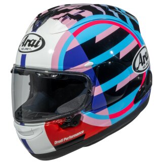 Arai RX-7V Evo Spectre Integralhelm Cyan violett rot
