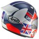 Arai Tour-X5 Print Endurohelm Multi weiß rot blau