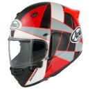 Arai Quantic Peak Integralhelm rot grau weiß