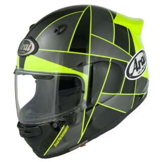 Arai Quantic Peak Integralhelm neongelb grau schwarz