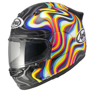 Arai Quantic Swirl Integralhelm weiß schwarz gelb