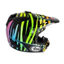 Arai MX-V Evo Van Beveren Crosshelm grün blau rosa gelb