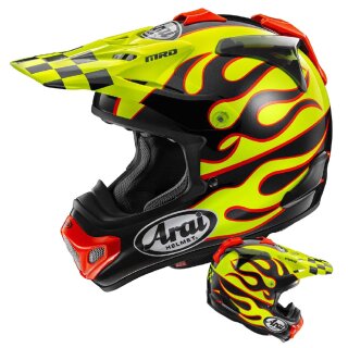 Arai MX-V Evo Flame Crosshelm