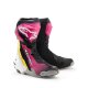 Alpinestars Supertech R Stiefel schwarz pink weiß gelb