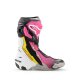 Alpinestars Supertech R Stiefel schwarz pink weiß gelb