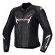 Alpinestars Stella Faster V3 Damen Motorradjacke schwarz weiß neon coral