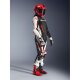 Alpinestars Stella GP-R7 Damen Lederkombi 2Pc weiß schwarz neonrot