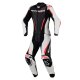 Alpinestars Stella GP-R7 Damen Lederkombi 2Pc weiß schwarz neonrot